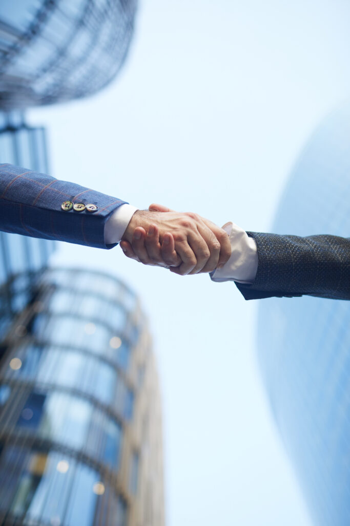Business handshake